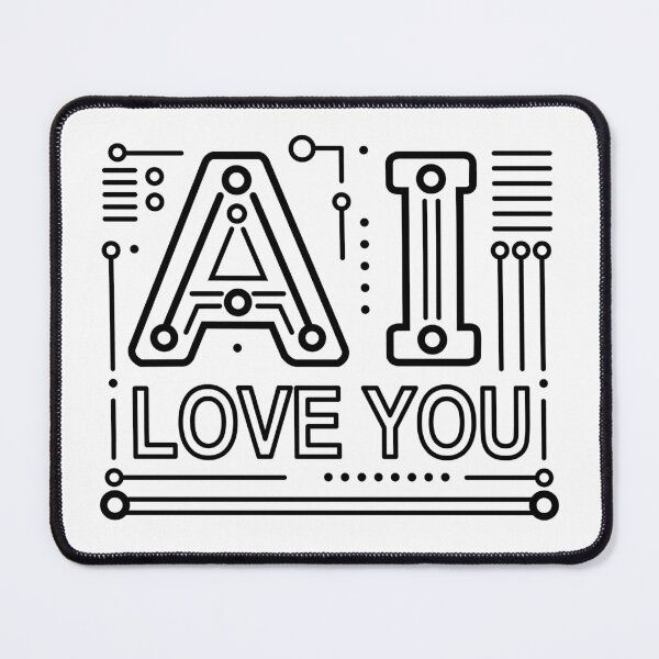 Item preview, AI Love You - Geek Humor - Love & Tech ❤️? designed and sold by fastlanejdm.