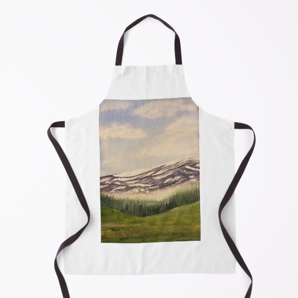 Item preview, Snowy Mountain with Trees designed and sold by Lisa Neuman Watercolors.