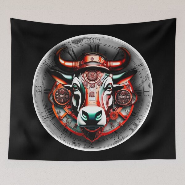 Item preview, Steampunk retro style Bull designed and sold by Drone-tees.
