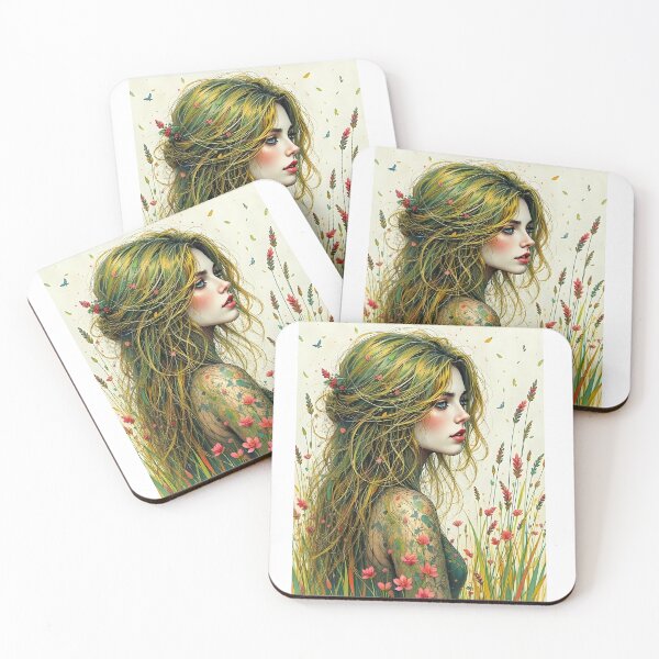 Item preview, The female spirit of the high Grass  designed and sold by Farbenmieze.