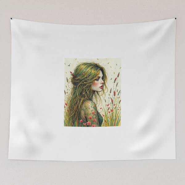 Item preview, The female spirit of the high Grass  designed and sold by Farbenmieze.