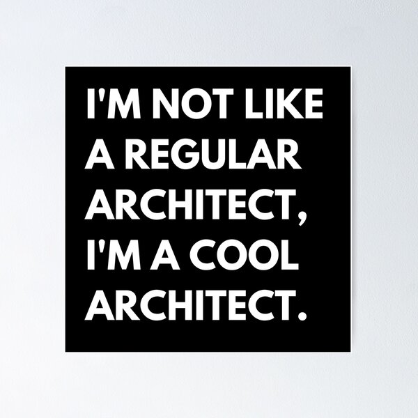 Item preview, I'm Not Like A Regular Architect I'm A Cool Architect Funny designed and sold by Youcan2.