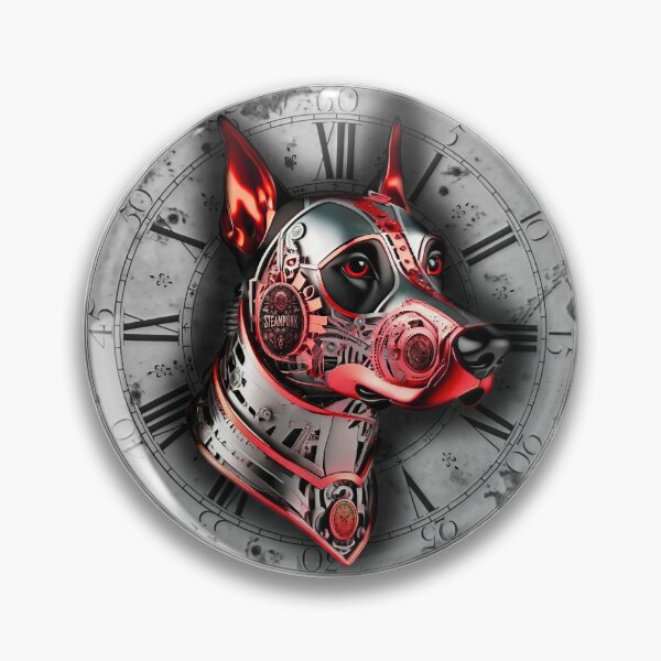 Item preview, Steampunk retro style Doberman pinscher dog designed and sold by Drone-tees.