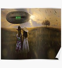 UFO Pop Art Poster
