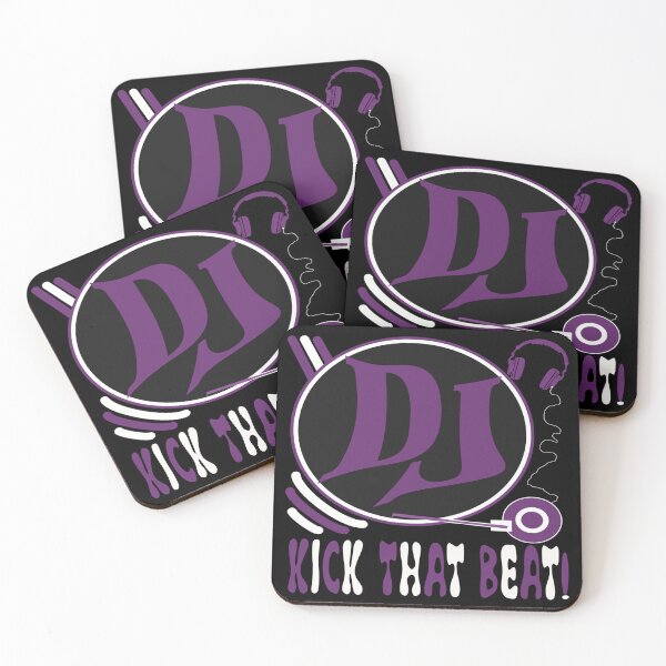 Item preview, DJ Kick That Beat Purple Edition Music Producer and Party Vibes Design designed and sold by Brian Gollob Creative Art.