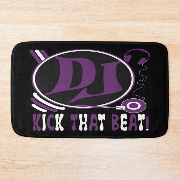 Item preview, DJ Kick That Beat Purple Edition Music Producer and Party Vibes Design designed and sold by Brian Gollob Creative Art.