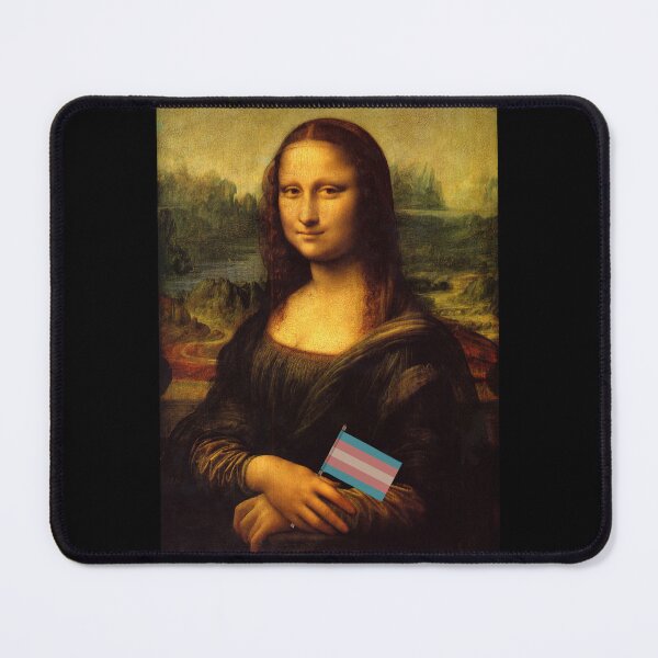 Item preview, Mona Lisa says trans rights! designed and sold by InksandScribbles.