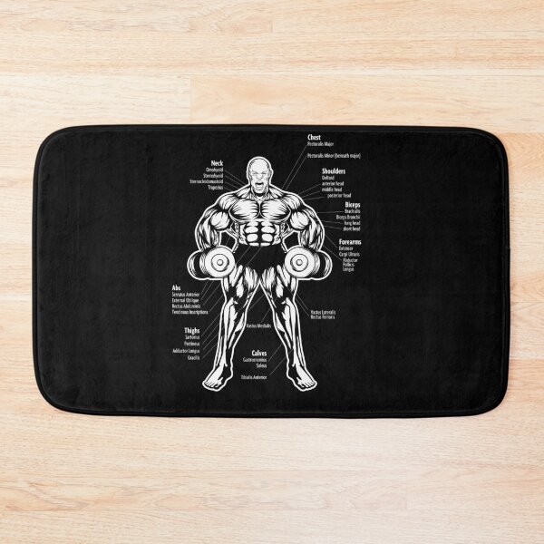 Item preview, Ronnie Coleman, Anatomy Muscle Chart Diagram - Bodybuilding Motivation designed and sold by chantastical.