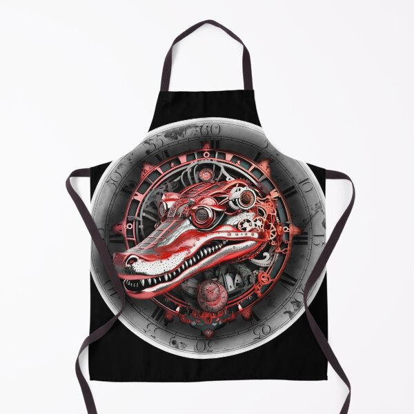 Item preview, Steampunk retro style crocodile designed and sold by Drone-tees.