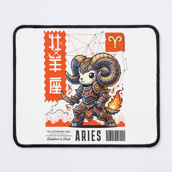 Item preview, Zodiac - Aries the Ram - Disciplined and Tough designed and sold by 2ndSketch.