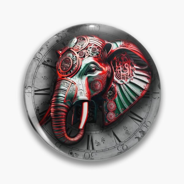 Item preview, Steampunk retro style elephant designed and sold by Drone-tees.