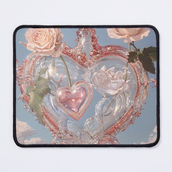 Item preview, Valentines Day Murano Heart Shaped Frame designed and sold by yinyuecreation.