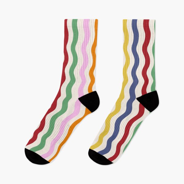 Item preview, Abstract Wavy Wiggle Lines Multi Colour designed and sold by OneThreeSix.