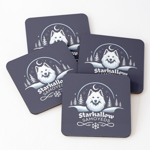 Item preview, Starhallow Samoyeds (commission) designed and sold by Silver Lining Gift Co..