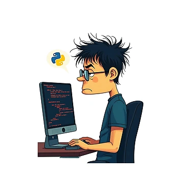 Artwork thumbnail, Python Debugging – Funny Programmer Coding Design by VibeTCreations