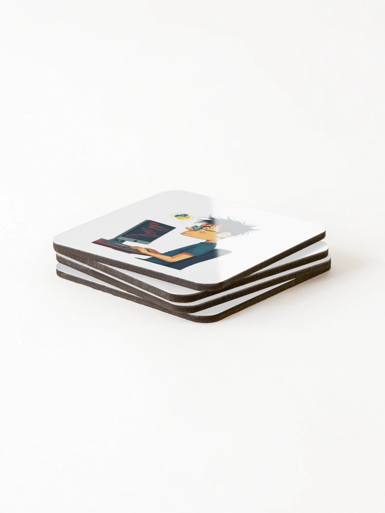 Thumbnail 4 of 5, Coasters (Set of 4), Python Debugging – Funny Programmer Coding Design designed and sold by VibeTCreations.