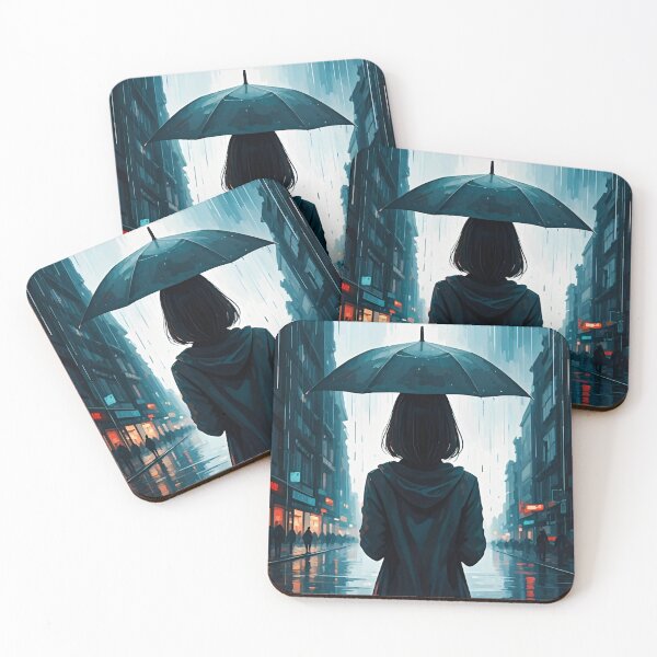 Item preview, Umbrella Girl: Rainy Prospect designed and sold by AJSRPrints.