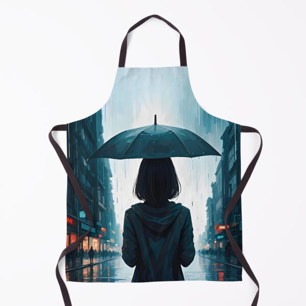 Item preview, Chica del paraguas: perspectiva lluviosa designed and sold by AJSRPrints.