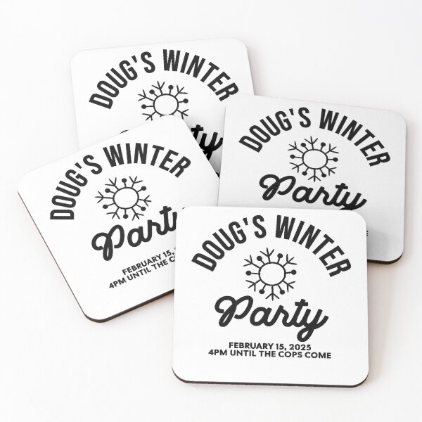 Item preview, Dougs Winter Party February, Invite Winter Party Celebrate designed and sold by studiopekepeke.