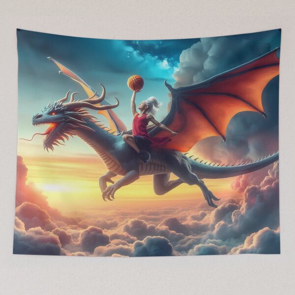 Item preview, Rider of the Sky: Basketball and Dragons designed and sold by aminz4.