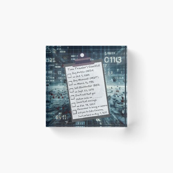 Item preview, Time Travel Checklist XVI designed and sold by nature. electrified..