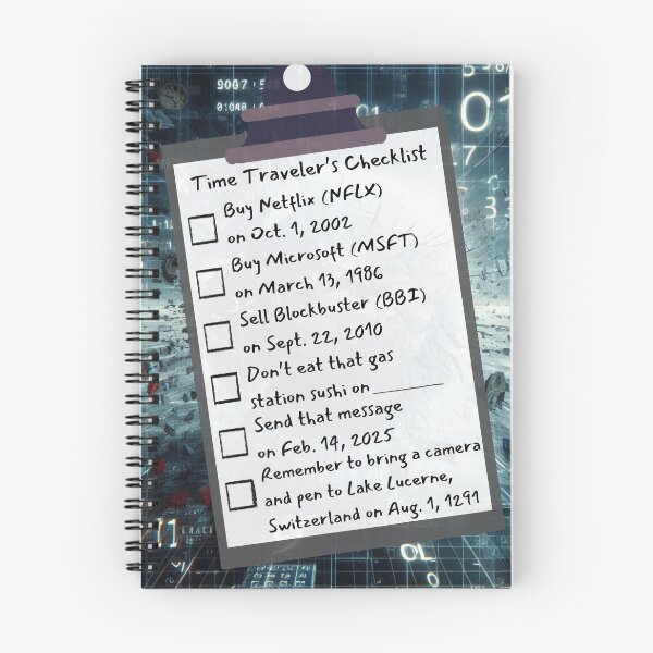 Item preview, Time Travel Checklist XVI designed and sold by nature. electrified..