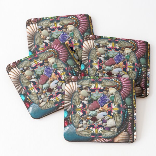 Item preview, Butterfly Mosaic Nature Gems designed and sold by Molly's Gone Mad .