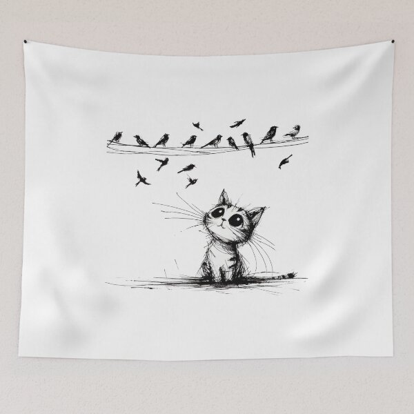 Item preview, Birds in a Row designed and sold by Gentle40Winks.