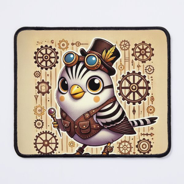 Item preview, Steampunk Zebra Finch designed and sold by Sillytoe.