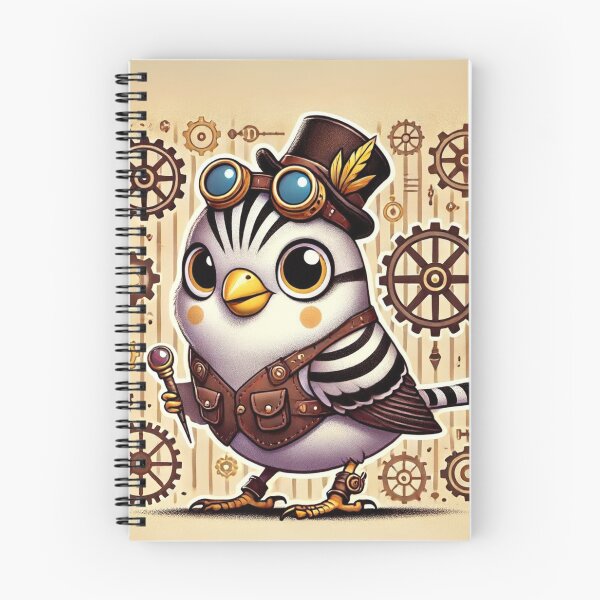 Item preview, Steampunk Zebra Finch designed and sold by Sillytoe.