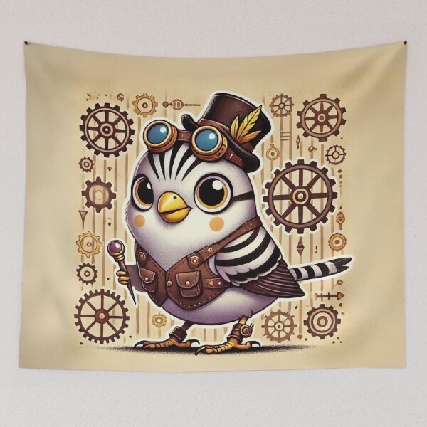 Item preview, Steampunk Zebra Finch designed and sold by Sillytoe.