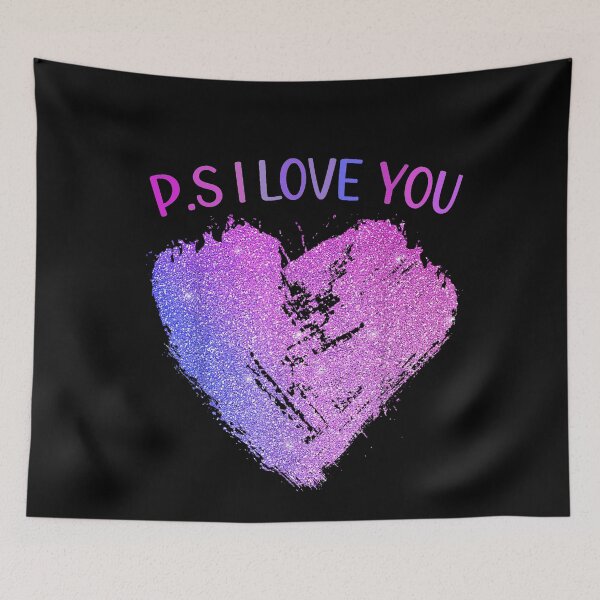 Item preview, PS I Love You Day Valentine's Day Purple Heart Women Men Kid designed and sold by studiopekepeke.