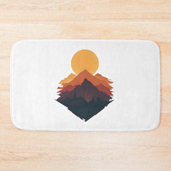Item preview, Minimalist Sun & Mountain Landscape – Earthy Nature Scene for Outdoor & Adventure Lovers designed and sold by VibeTCreations.