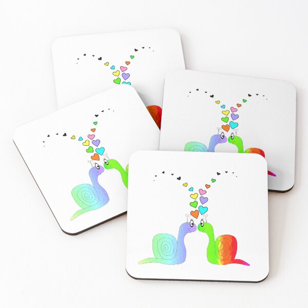 Item preview, Love Is Love Rainbow Pride Snails designed and sold by Sartoris Art.