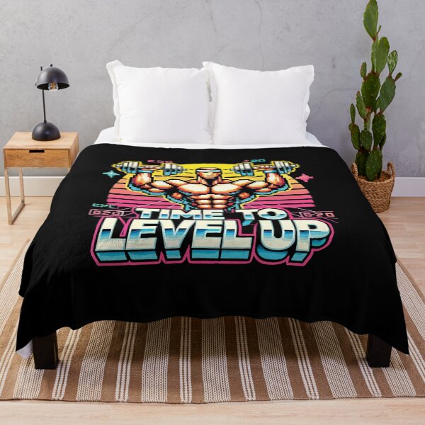 Item preview, Level Up Video Game Gamer Gym Workout Gaming Fitness Lifting designed and sold by chantastical.