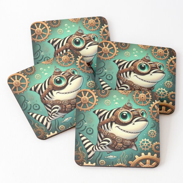 Item preview, Steampunk Zebra Shark designed and sold by Sillytoe.