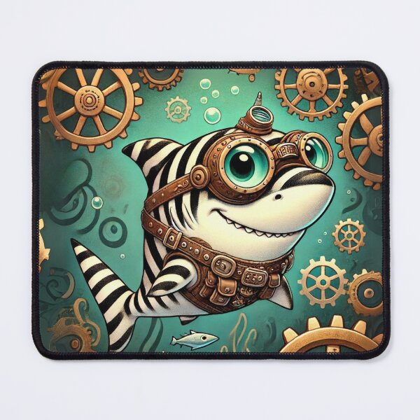 Item preview, Steampunk Zebra Shark designed and sold by Sillytoe.