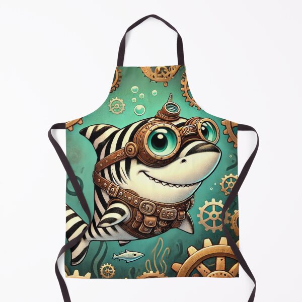 Item preview, Steampunk Zebra Shark designed and sold by Sillytoe.