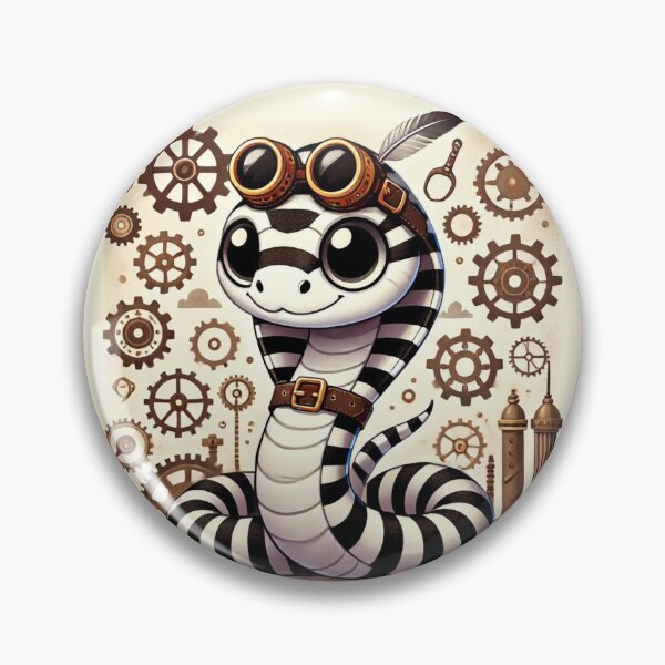 Item preview, Steampunk Zebra Snake designed and sold by Sillytoe.