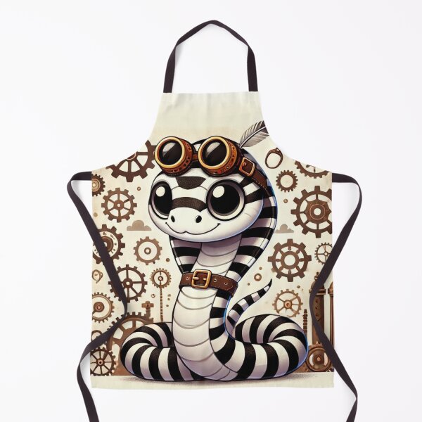 Item preview, Steampunk Zebra Snake designed and sold by Sillytoe.