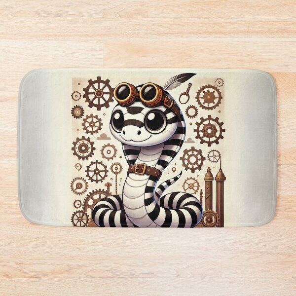 Item preview, Steampunk Zebra Snake designed and sold by Sillytoe.