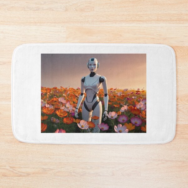 Item preview, An alien bot at a wild flower field  designed and sold by EtCreative.