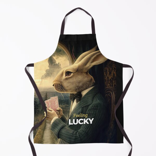 Item preview, Feeling Lucky Rabbit – A Surreal Twist on Fortune designed and sold by Molly's Gone Mad .