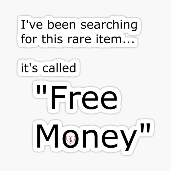 Free: Money Sticker 