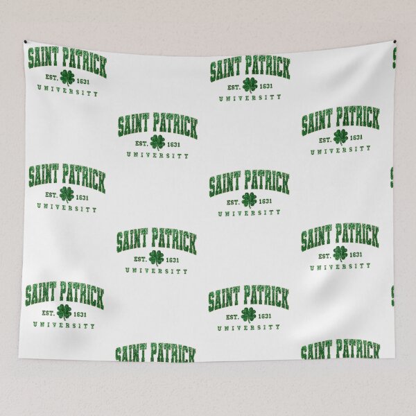 Artikelvorschau, St. Saint Patrick University Glitzerähnlicher Effekt entworfen und verkauft von ChattyKathieGifts.