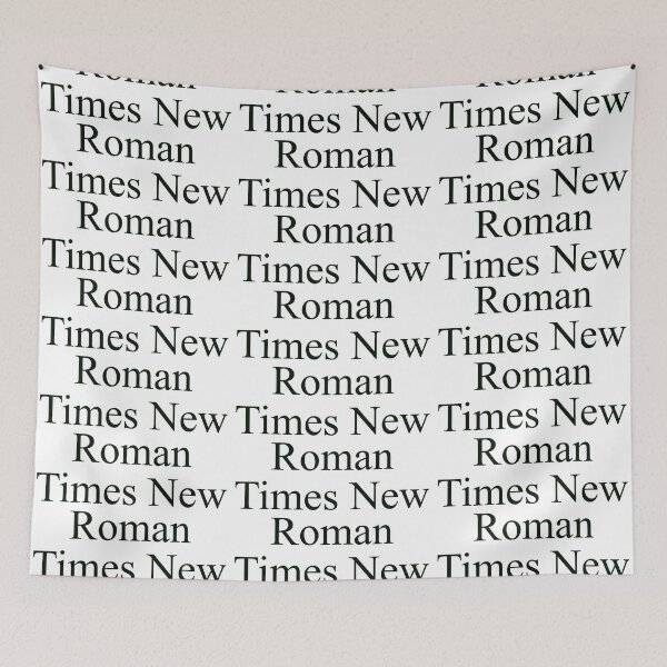 Item preview, Times New Roman text with times new roman font in two rows designed and sold by EmeraldeaArt.