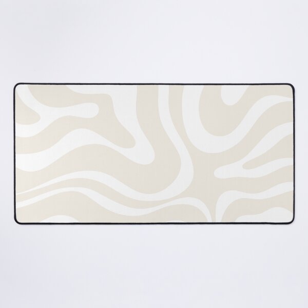 Vista previa del artículo con la obra «Patrón abstracto moderno de remolino líquido en beige crudo claro y blanco», diseñado y vendido por kierkegaard.