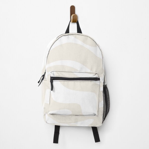 Item preview, Liquid Swirl Modern Abstract Pattern in Light Ecru Beige and White designed and sold by kierkegaard.