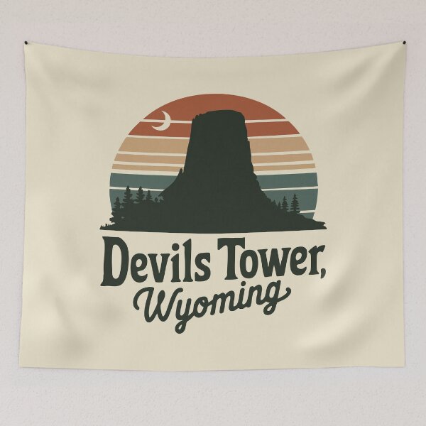 Item preview, Wyoming's Devils Tower: Vintage Adventure Awaits designed and sold by skiprender.