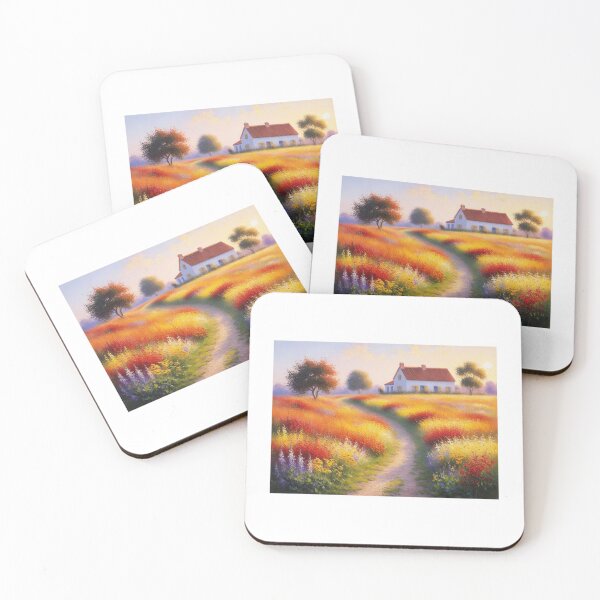 Item preview, A dreamy rolling meadow covered in wildflowers designed and sold by EtCreative.
